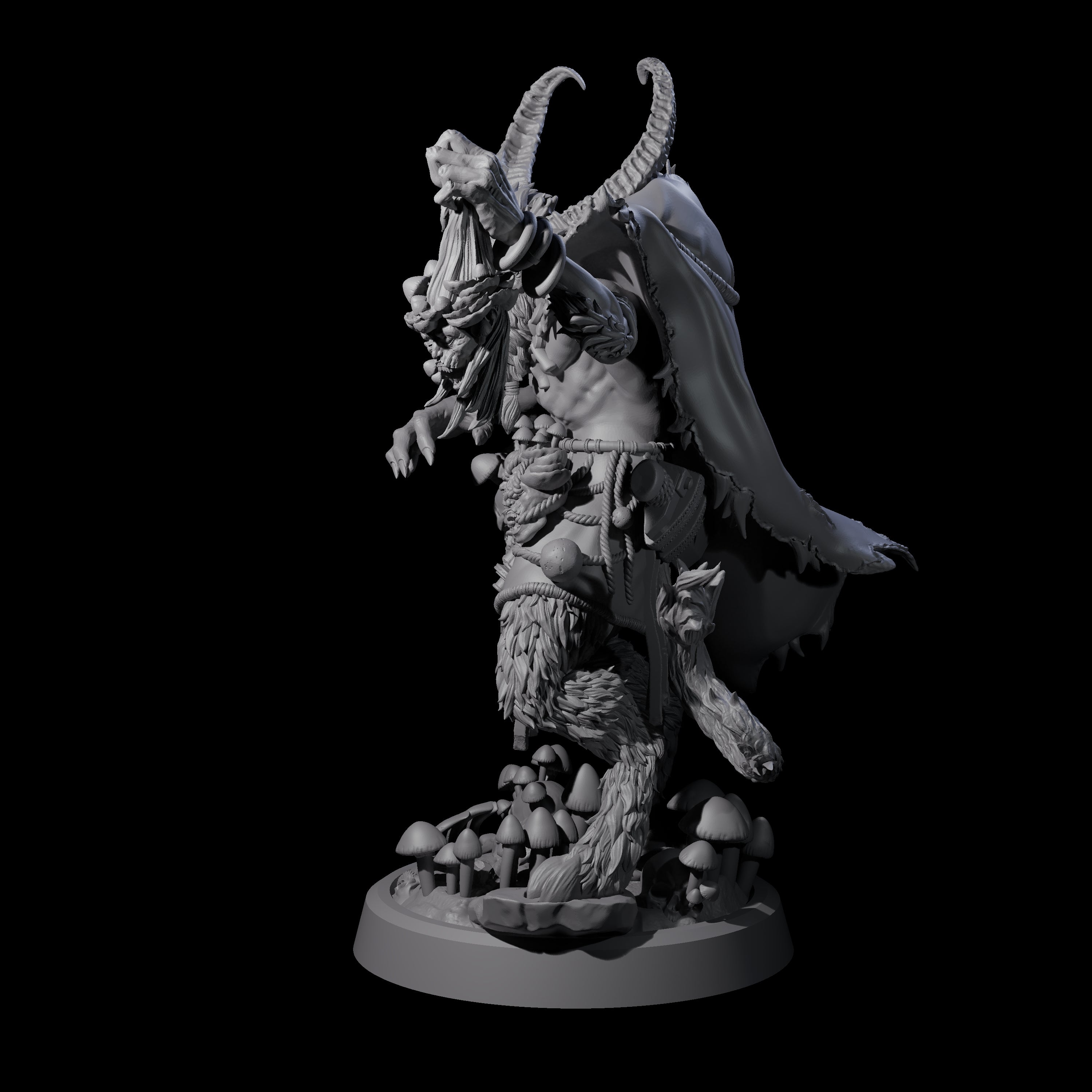 Spores Moulds and Fungus Satyr Trader Miniature for Dungeons and Dragons, Pathfinder or other TTRPGs