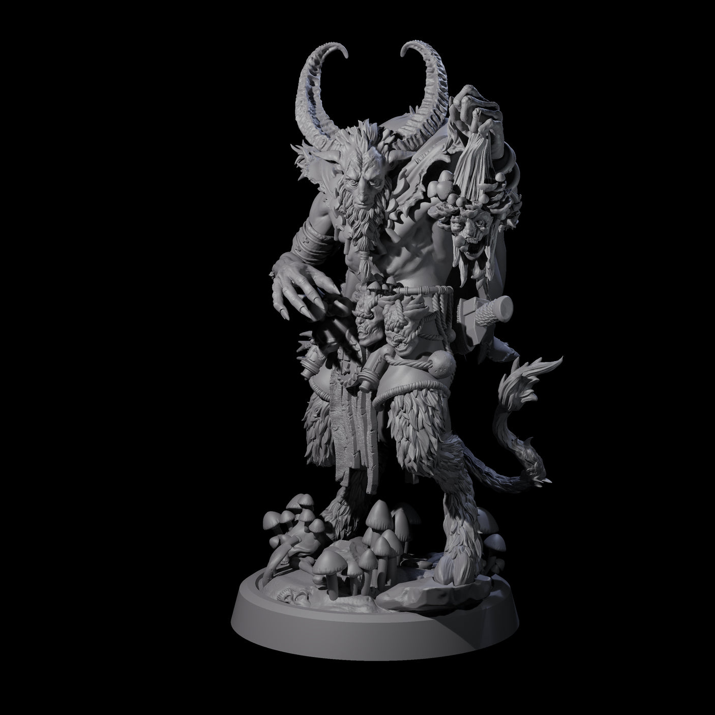 Spores Moulds and Fungus Satyr Trader Miniature for Dungeons and Dragons, Pathfinder or other TTRPGs
