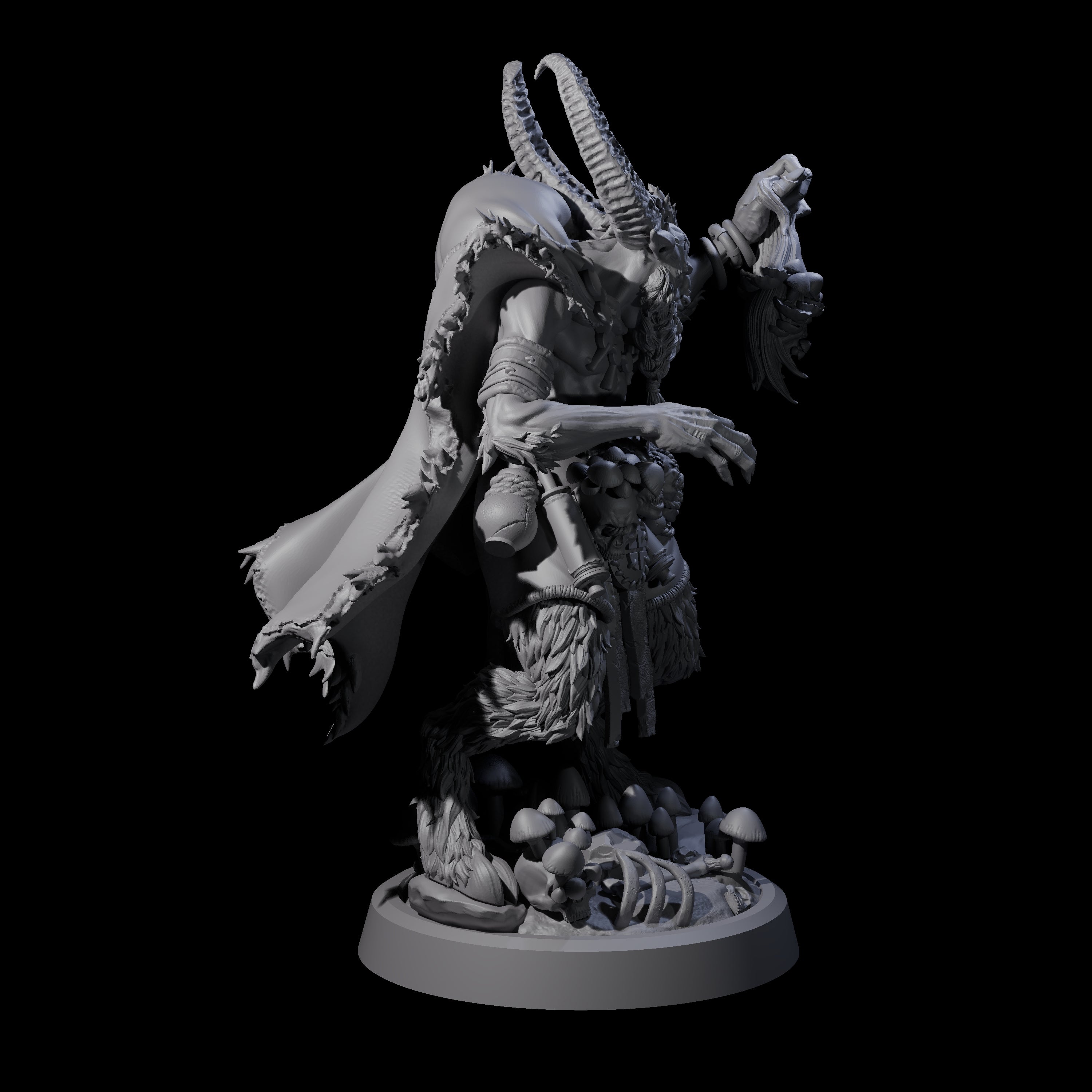Spores Moulds and Fungus Satyr Trader Miniature for Dungeons and Dragons, Pathfinder or other TTRPGs