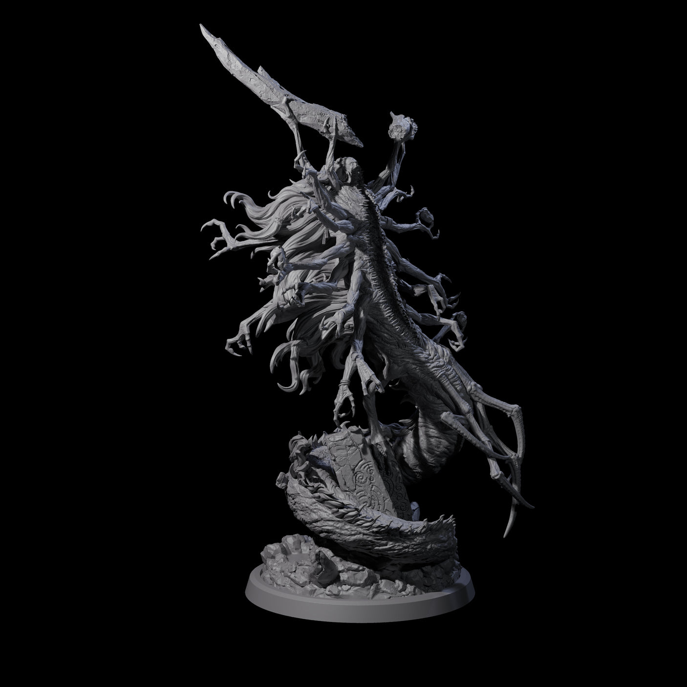 Sprawling Avatar of Shoggoth Miniature for Dungeons and Dragons, Pathfinder or other TTRPGs