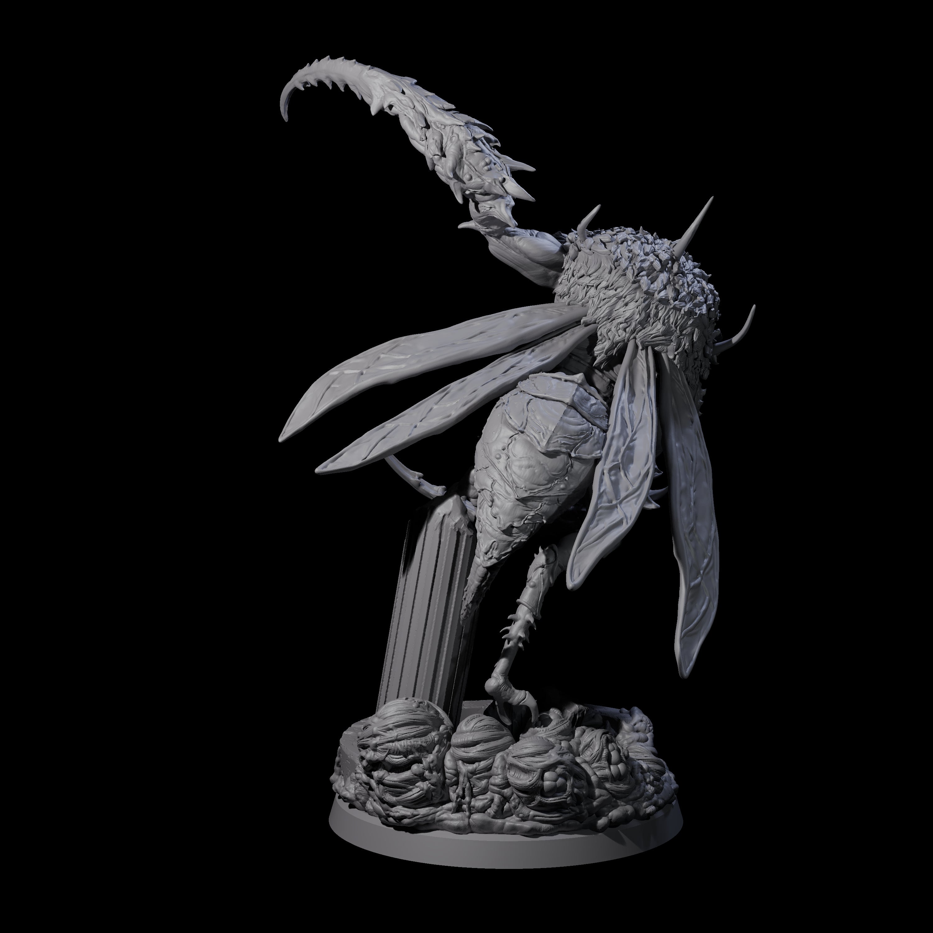 Springing Hive Sentinel B Miniature for Dungeons and Dragons, Pathfinder or other TTRPGs