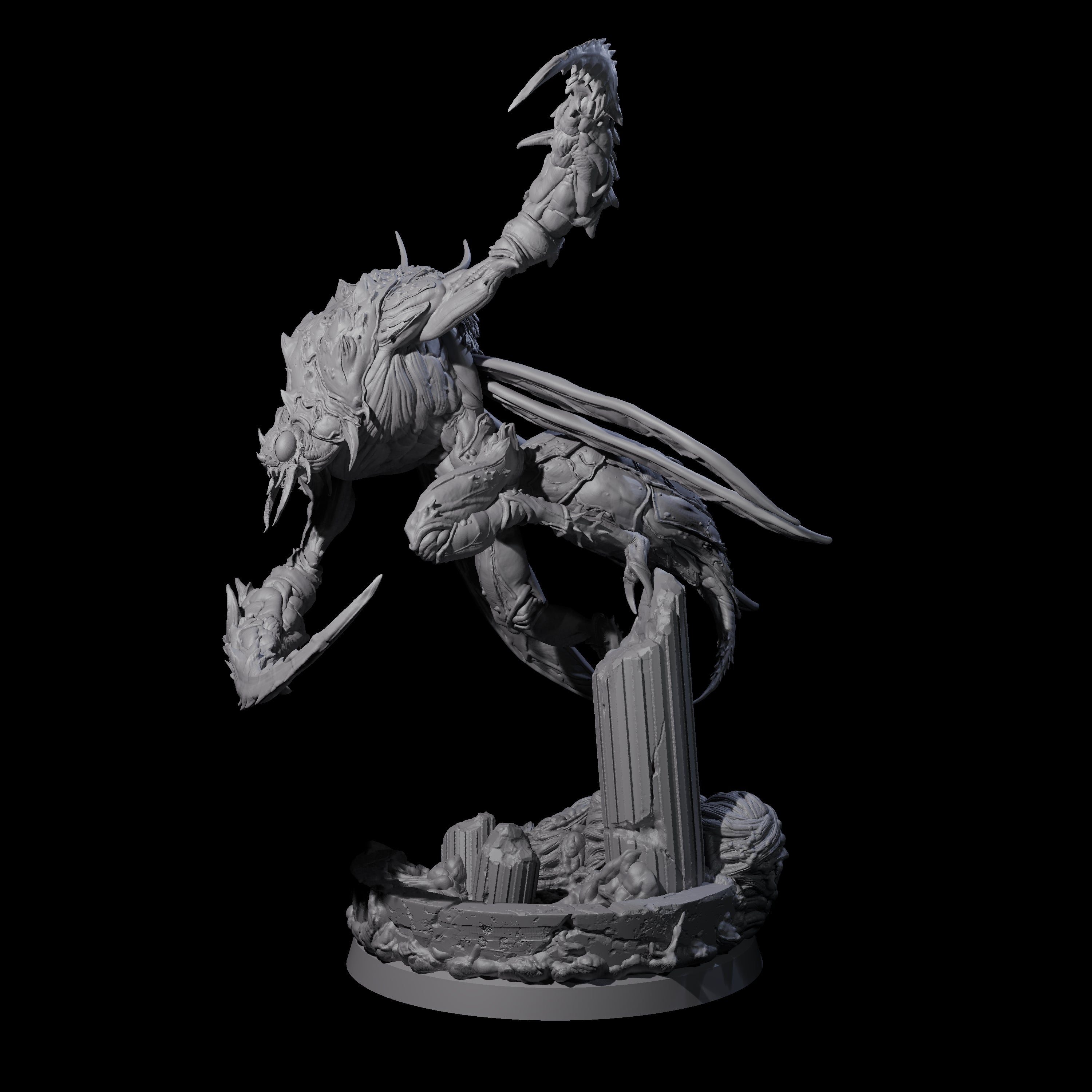 Springing Hive Sentinel B Miniature for Dungeons and Dragons, Pathfinder or other TTRPGs