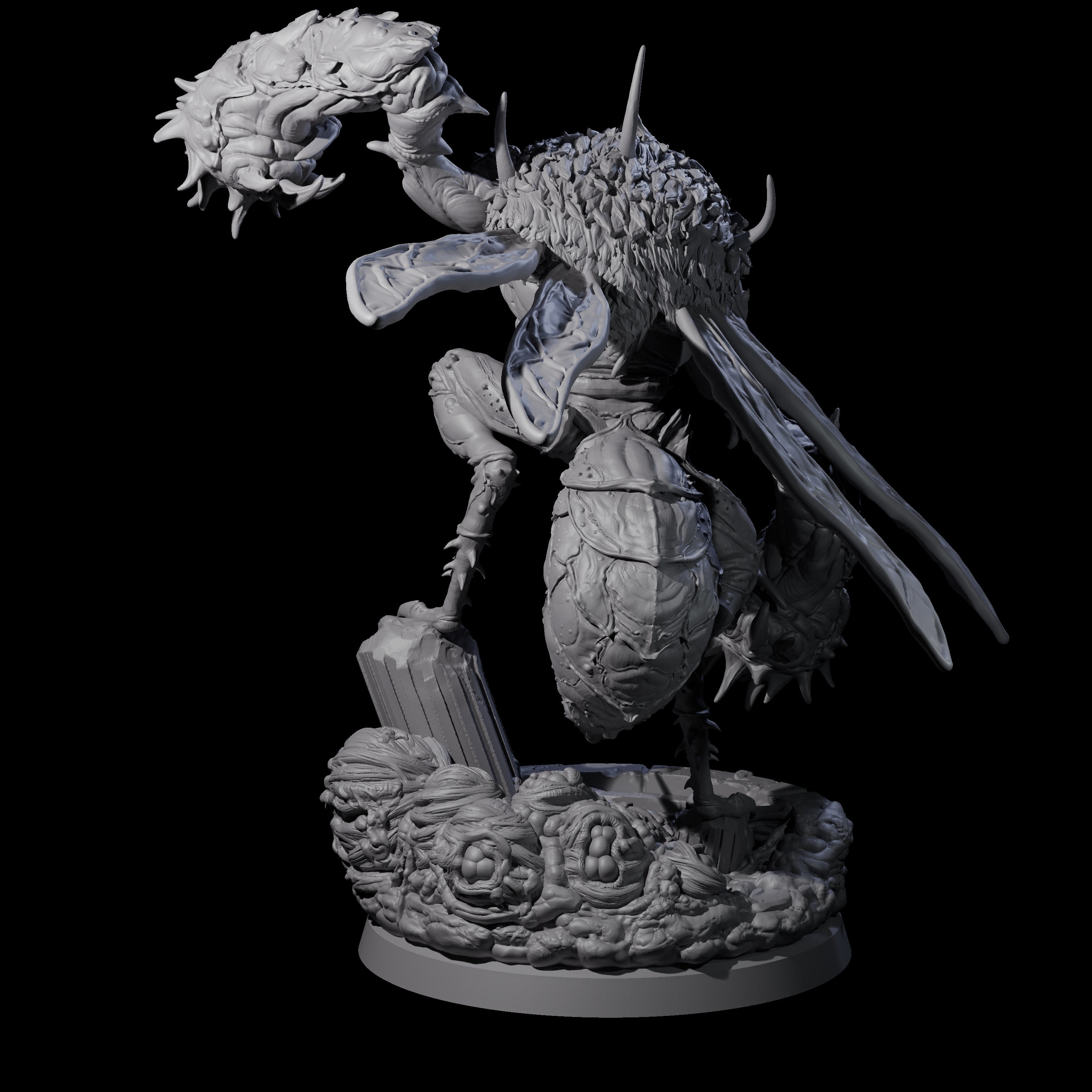 Springing Hive Sentinel D Miniature for Dungeons and Dragons, Pathfinder or other TTRPGs