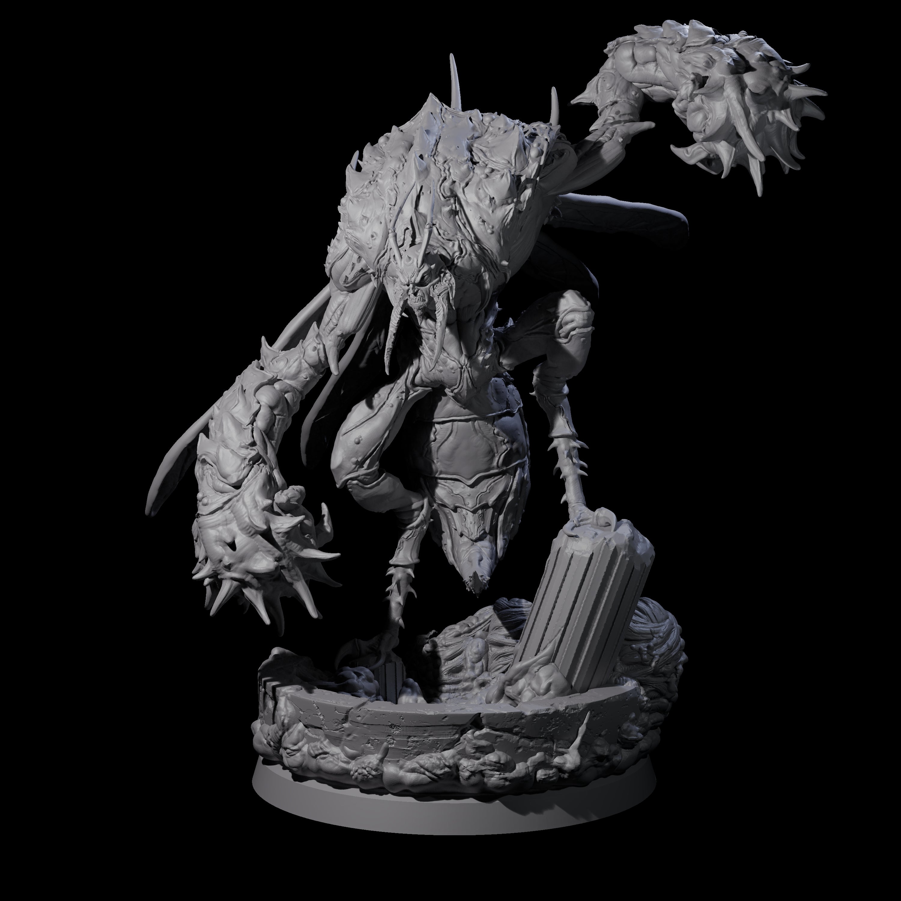Springing Hive Sentinel D Miniature for Dungeons and Dragons, Pathfinder or other TTRPGs