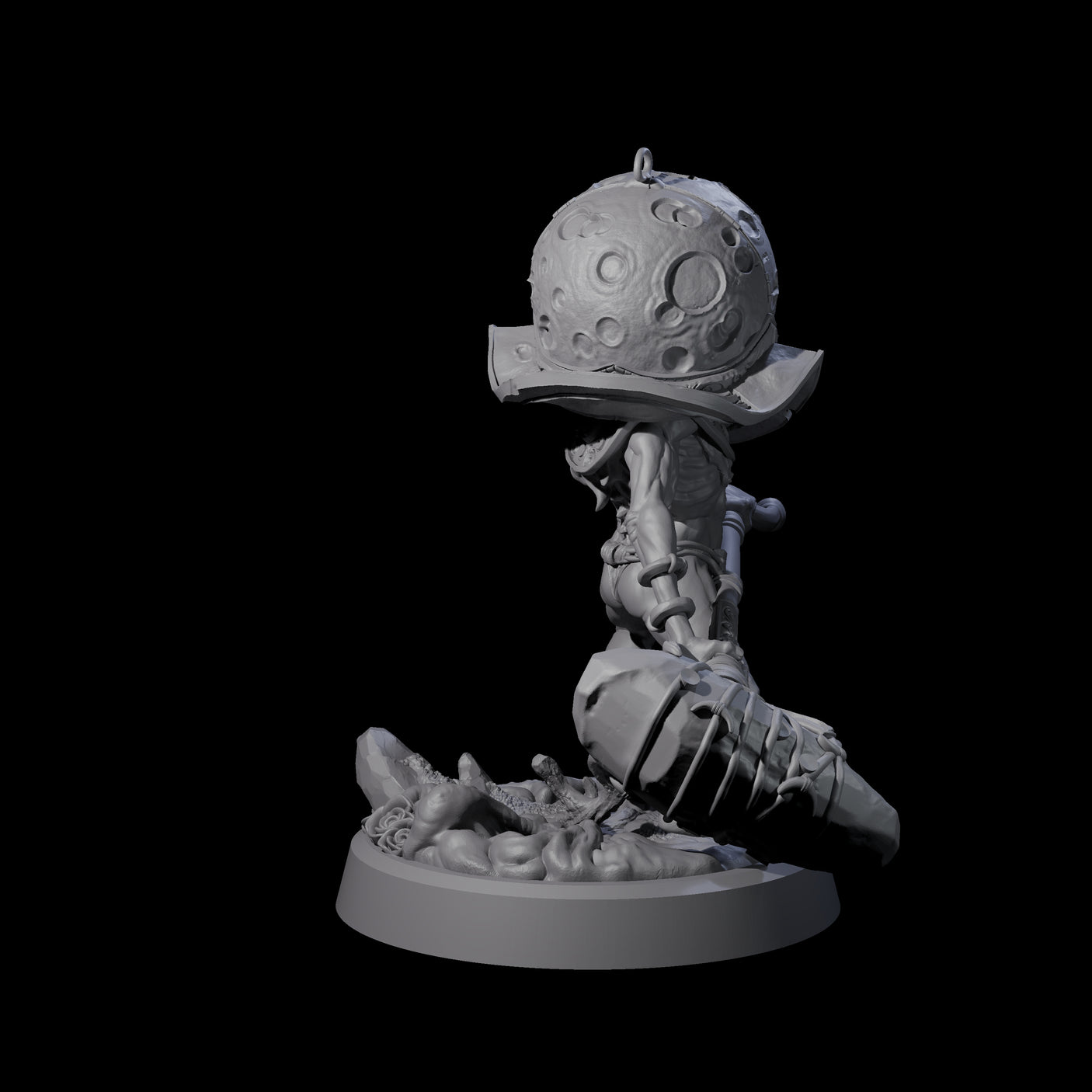 Spritely Azata Fighter A Miniature for Dungeons and Dragons, Pathfinder or other TTRPGs