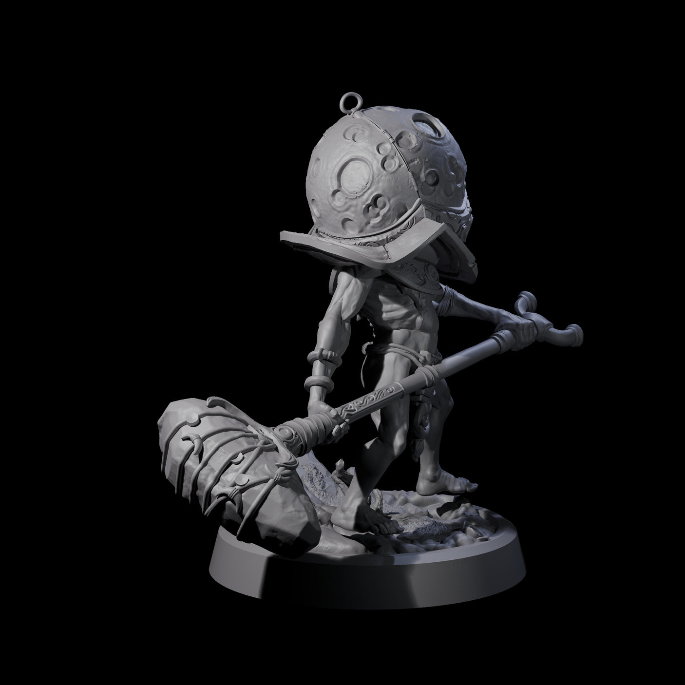 Spritely Azata Fighter A Miniature for Dungeons and Dragons, Pathfinder or other TTRPGs