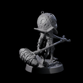 Spritely Azata Fighter A Miniature for Dungeons and Dragons, Pathfinder or other TTRPGs