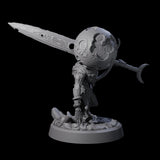 Spritely Azata Fighter B Miniature for Dungeons and Dragons, Pathfinder or other TTRPGs