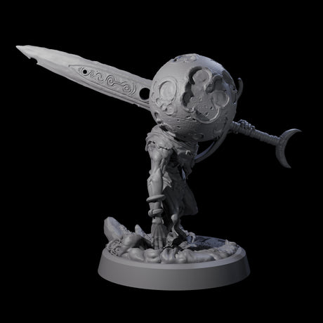 Spritely Azata Fighter B Miniature for Dungeons and Dragons, Pathfinder or other TTRPGs