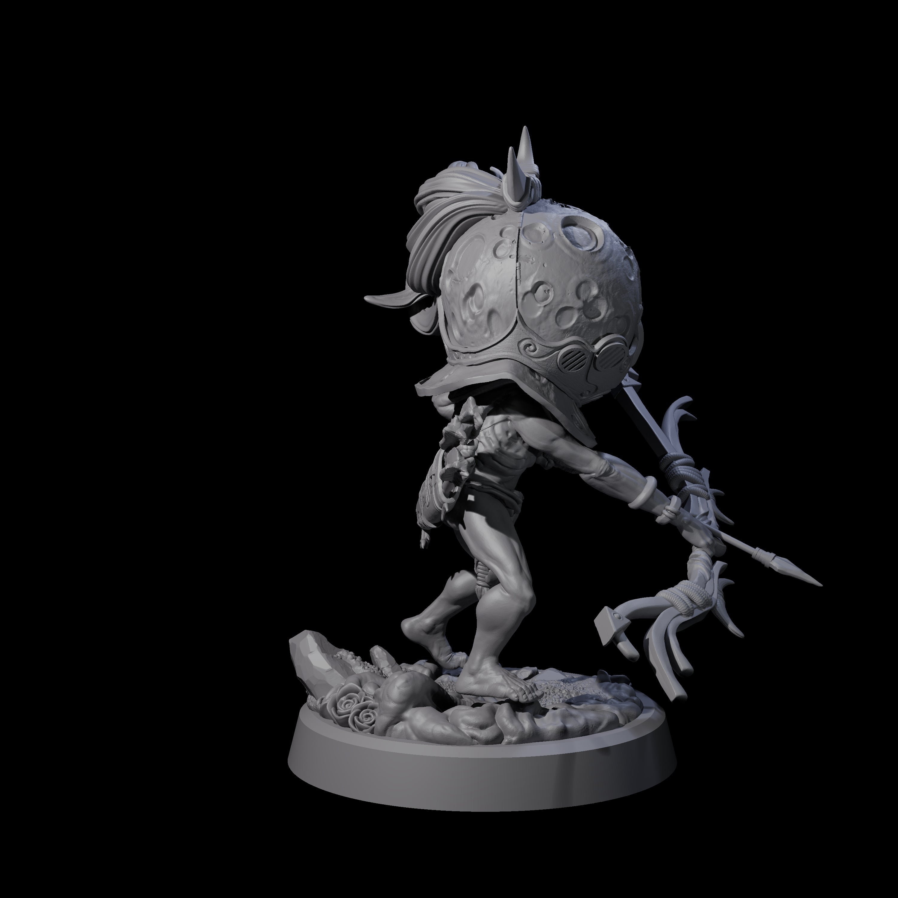 Spritely Azata Fighter C Miniature for Dungeons and Dragons, Pathfinder or other TTRPGs