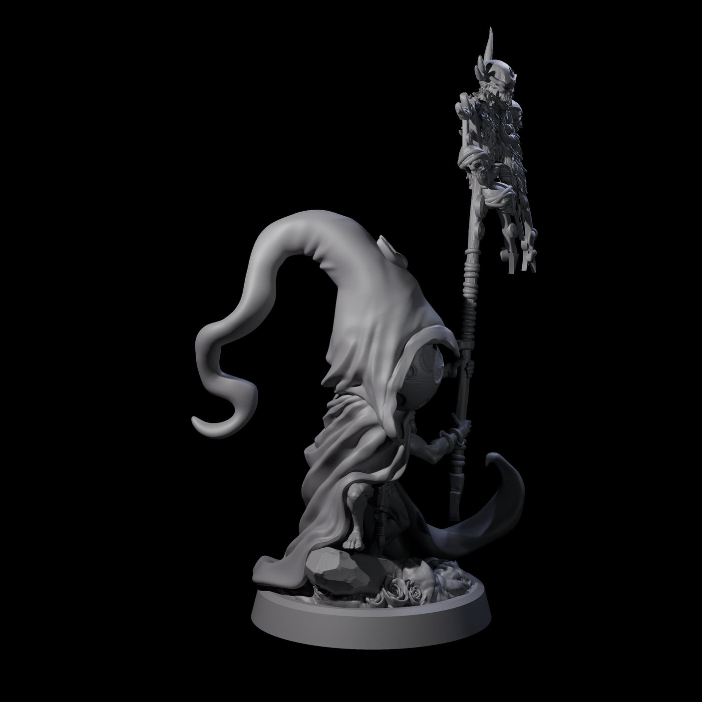 Spritely Azata Fighter D Miniature for Dungeons and Dragons, Pathfinder or other TTRPGs