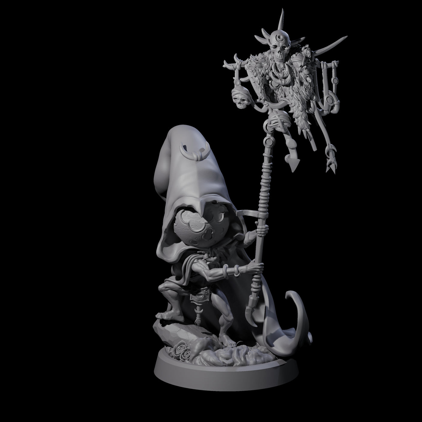 Spritely Azata Fighter D Miniature for Dungeons and Dragons, Pathfinder or other TTRPGs