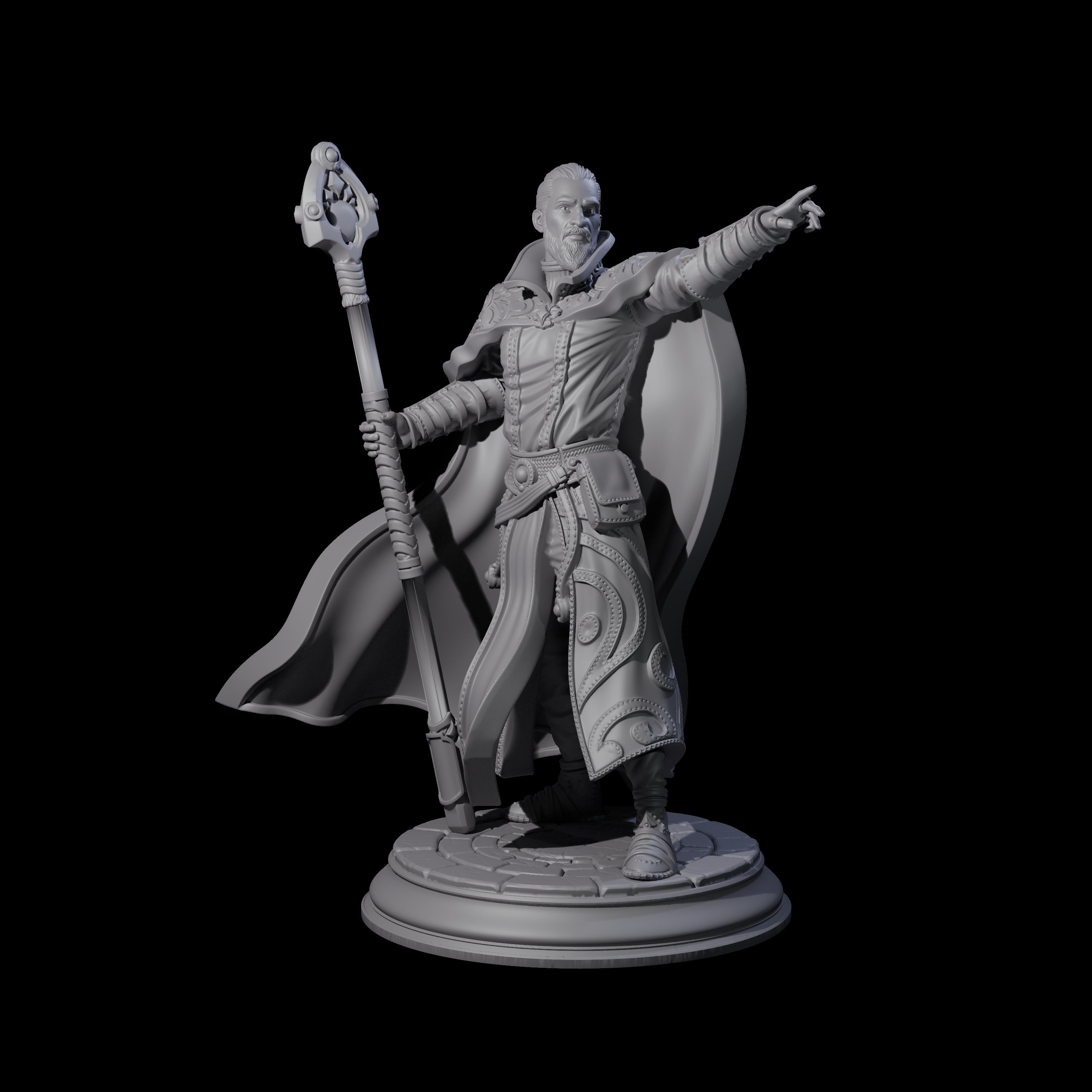 Spry Wizard Miniature for Dungeons and Dragons, Pathfinder or other TTRPGs