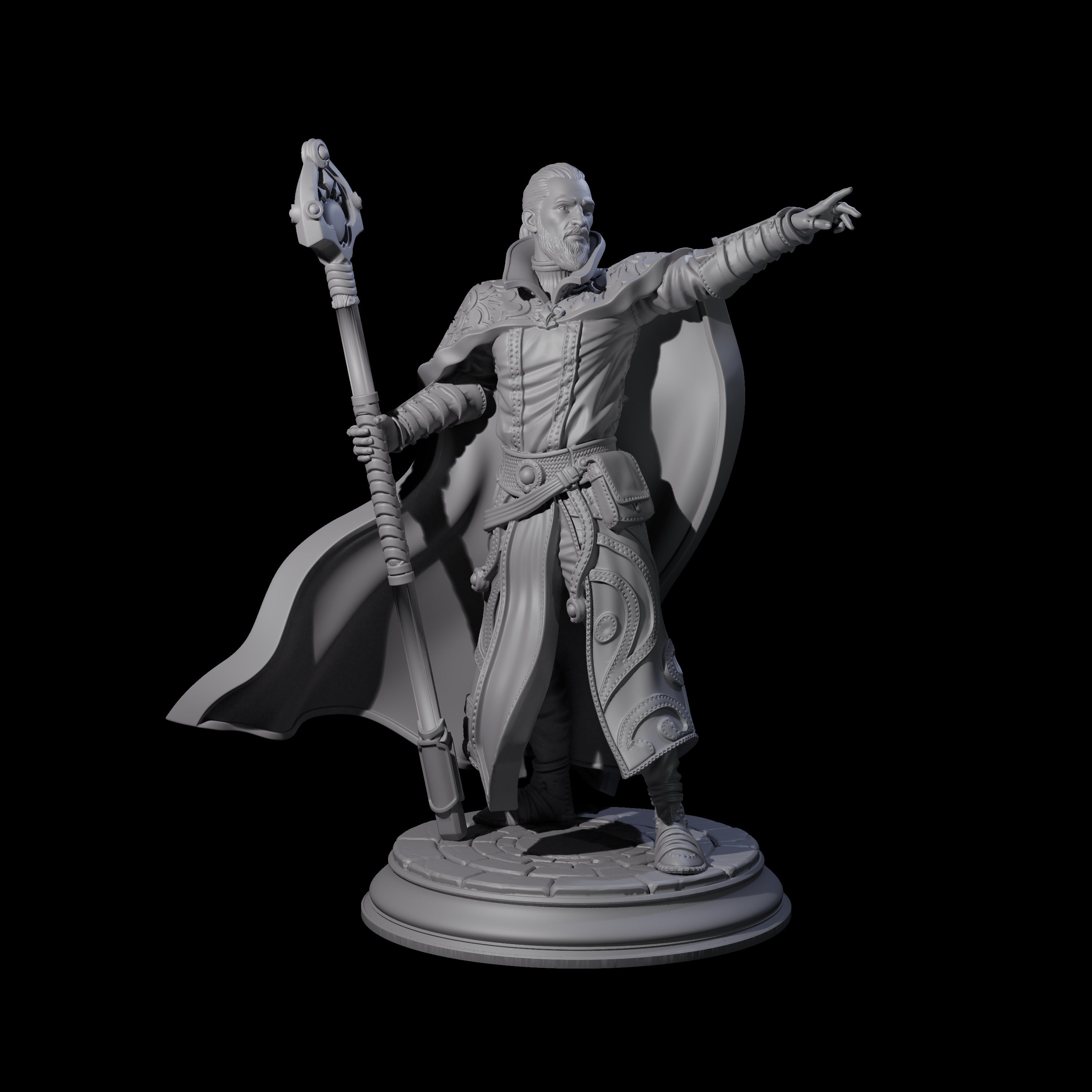 Spry Wizard Miniature for Dungeons and Dragons, Pathfinder or other TTRPGs