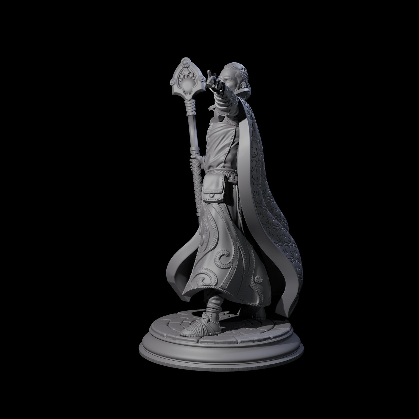 Spry Wizard Miniature for Dungeons and Dragons, Pathfinder or other TTRPGs