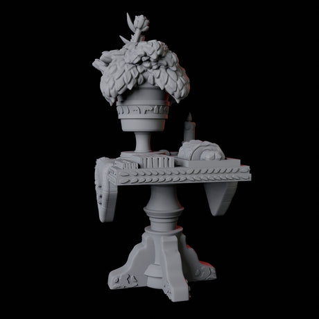 Square Feast Table Miniature for Dungeons and Dragons, Pathfinder or other TTRPGs