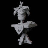 Square Feast Table Miniature for Dungeons and Dragons, Pathfinder or other TTRPGs