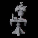 Square Feast Table Miniature for Dungeons and Dragons, Pathfinder or other TTRPGs
