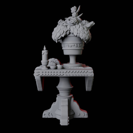 Square Feast Table Miniature for Dungeons and Dragons, Pathfinder or other TTRPGs