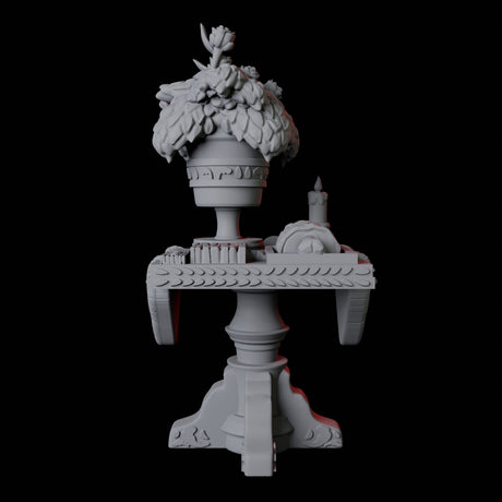 Square Feast Table Miniature for Dungeons and Dragons, Pathfinder or other TTRPGs