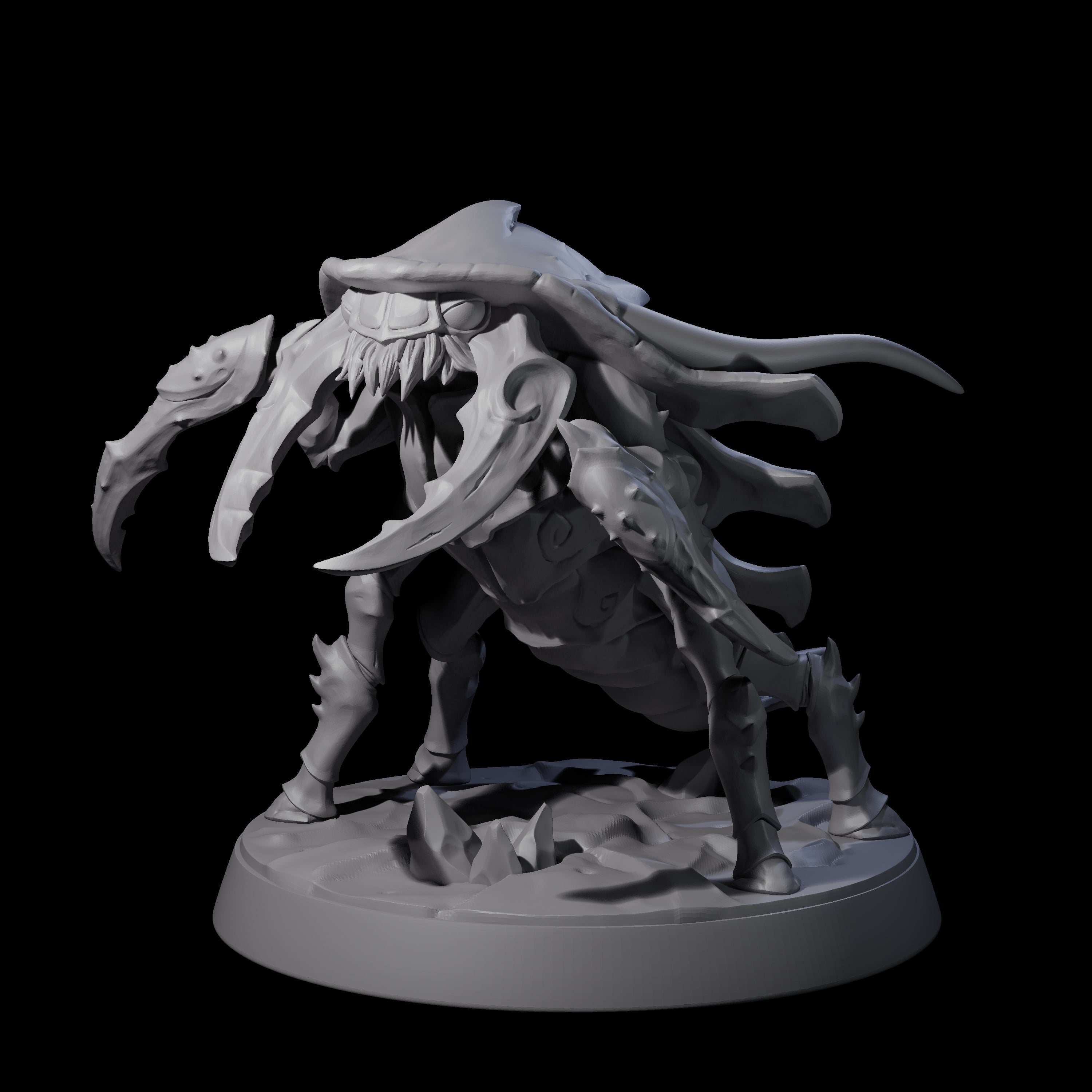 Squat Ankheg B Miniature for Dungeons and Dragons, Pathfinder or other TTRPGs