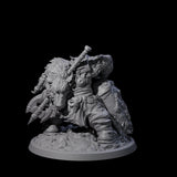 Squat Grinning Ogre A Miniature for Dungeons and Dragons, Pathfinder or other TTRPGs