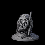 Squat Grinning Ogre A Miniature for Dungeons and Dragons, Pathfinder or other TTRPGs
