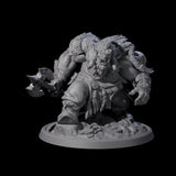 Squat Grinning Ogre D Miniature for Dungeons and Dragons, Pathfinder or other TTRPGs