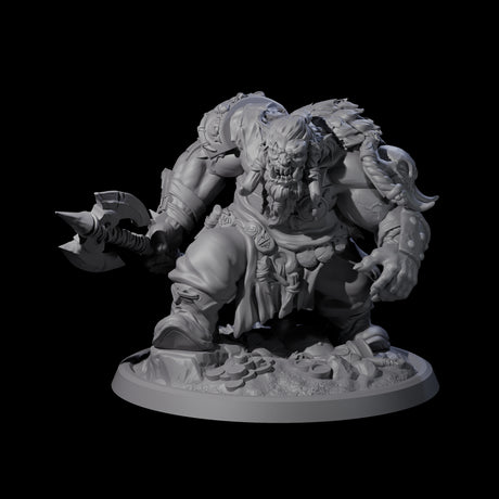 Squat Grinning Ogre D Miniature for Dungeons and Dragons, Pathfinder or other TTRPGs