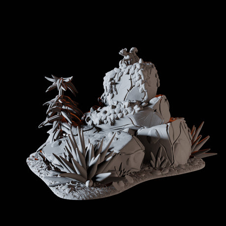 Squirrel on a rock Miniature for Dungeons and Dragons, Pathfinder or other TTRPGs