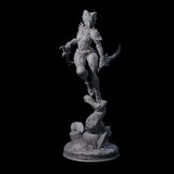 Stabbing Tiefling Rogue Miniature for Dungeons and Dragons, Pathfinder or other TTRPGs