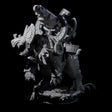 Stacked Saurian Siege Beast A Miniature for Dungeons and Dragons, Pathfinder or other TTRPGs