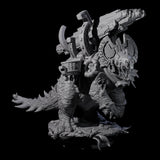 Stacked Saurian Siege Beast A Miniature for Dungeons and Dragons, Pathfinder or other TTRPGs