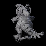 Stacked Saurian Siege Beast A Miniature for Dungeons and Dragons, Pathfinder or other TTRPGs