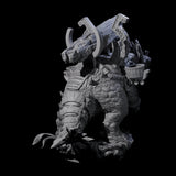 Stacked Saurian Siege Beast A Miniature for Dungeons and Dragons, Pathfinder or other TTRPGs