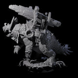 Stacked Saurian Siege Beast A Miniature for Dungeons and Dragons, Pathfinder or other TTRPGs