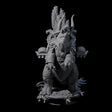 Stacked Saurian Siege Beast B Miniature for Dungeons and Dragons, Pathfinder or other TTRPGs