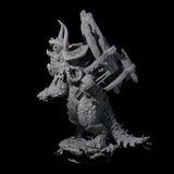 Stacked Saurian Siege Beast B Miniature for Dungeons and Dragons, Pathfinder or other TTRPGs