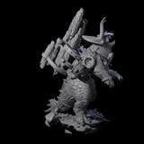Stacked Saurian Siege Beast B Miniature for Dungeons and Dragons, Pathfinder or other TTRPGs