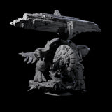 Stacked Saurian Siege Beast C Miniature for Dungeons and Dragons, Pathfinder or other TTRPGs