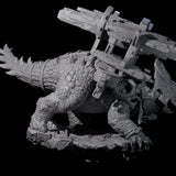Stacked Saurian Siege Beast D Miniature for Dungeons and Dragons, Pathfinder or other TTRPGs