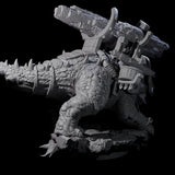 Stacked Saurian Siege Beast D Miniature for Dungeons and Dragons, Pathfinder or other TTRPGs