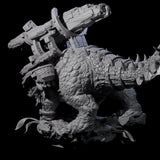 Stacked Saurian Siege Beast D Miniature for Dungeons and Dragons, Pathfinder or other TTRPGs