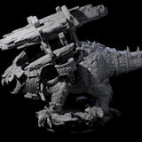 Stacked Saurian Siege Beast D Miniature for Dungeons and Dragons, Pathfinder or other TTRPGs