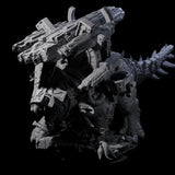 Stacked Saurian Siege Beast D Miniature for Dungeons and Dragons, Pathfinder or other TTRPGs