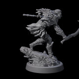 Stalking Blowdart Tribeswoman Miniature for Dungeons and Dragons, Pathfinder or other TTRPGs
