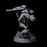 Stalking Blowdart Tribeswoman Miniature for Dungeons and Dragons, Pathfinder or other TTRPGs
