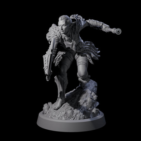 Stalking Blowdart Tribeswoman Miniature for Dungeons and Dragons, Pathfinder or other TTRPGs
