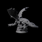 Stalking Chromatic Dragon Miniature for Dungeons and Dragons, Pathfinder or other TTRPGs