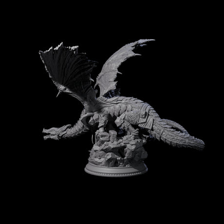 Stalking Chromatic Dragon Miniature for Dungeons and Dragons, Pathfinder or other TTRPGs